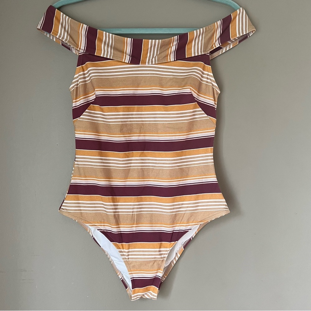 Zulu & Zephyr striped bathing suit